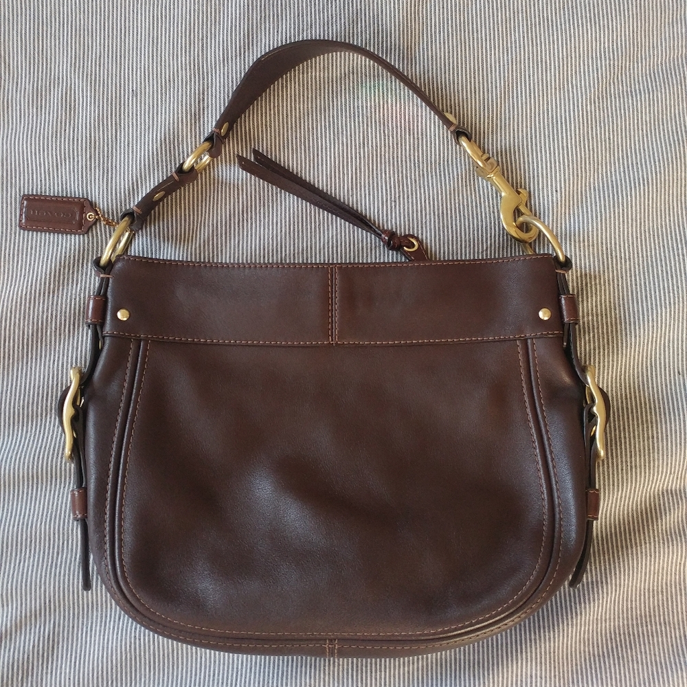 Gorgeous Coach Brown Leather Shoulder Bag
